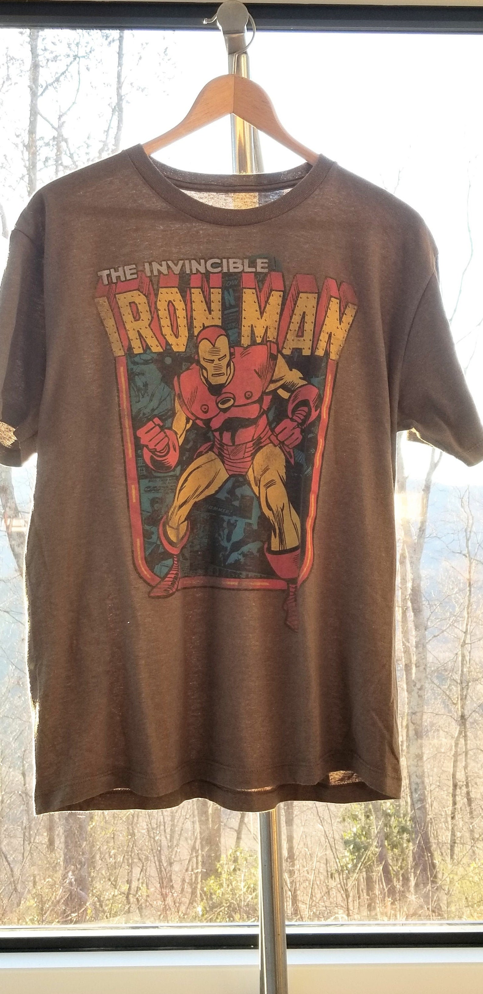 Vintage Iron Man Comic Graphic T Shirt Etsy