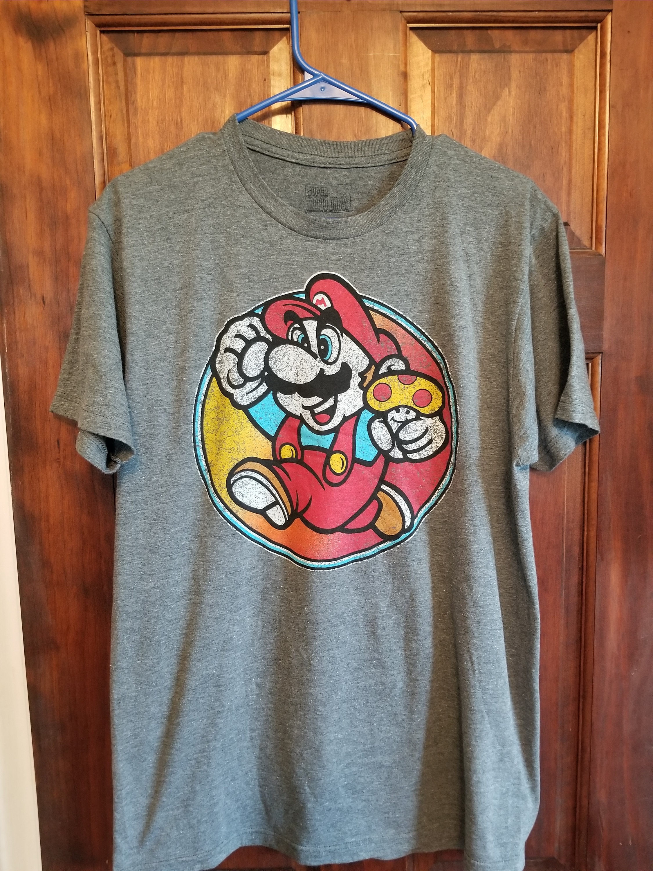 Vintage Nintendo Retro Super Mario and Super Mushroom Graphic Tshirt