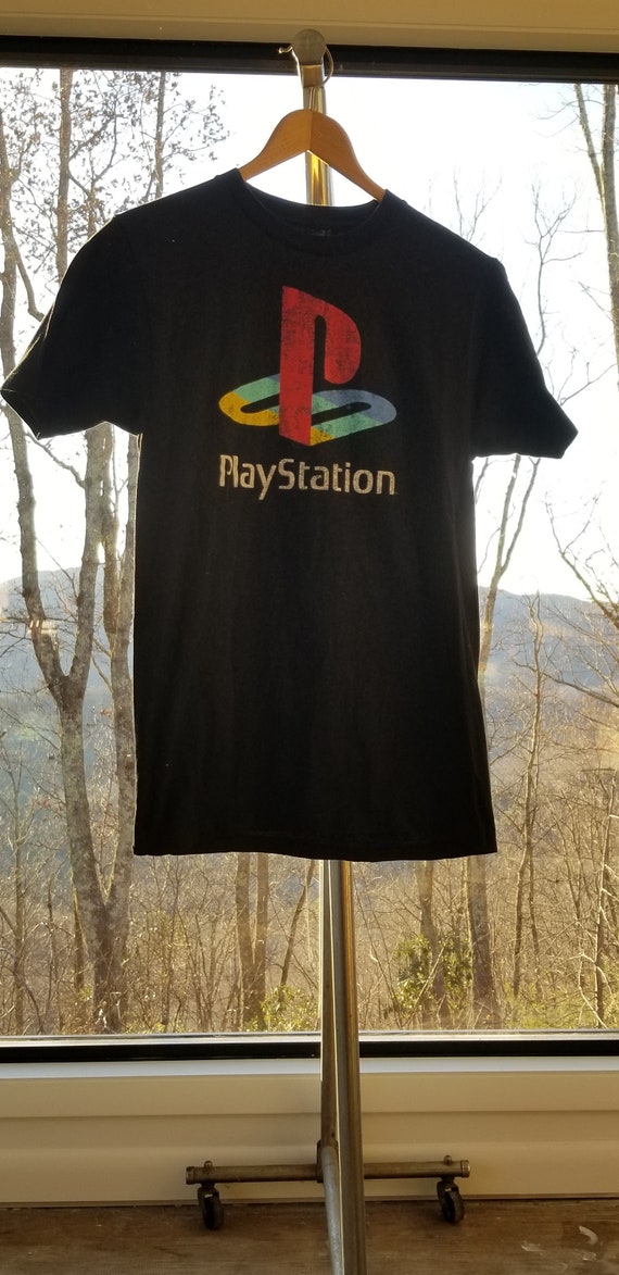 Retro Playstation Logo Graphic T Shirt