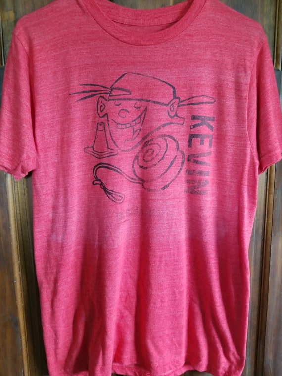 Red Retro Kevin Ed Edd and Eddy Graphic T shirt