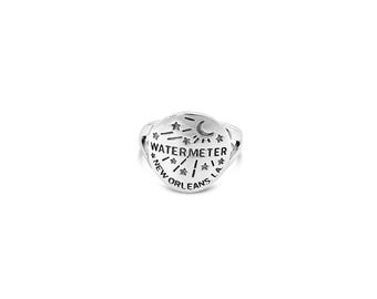 New Orleans Water Meter Ring Sterling Silver 925