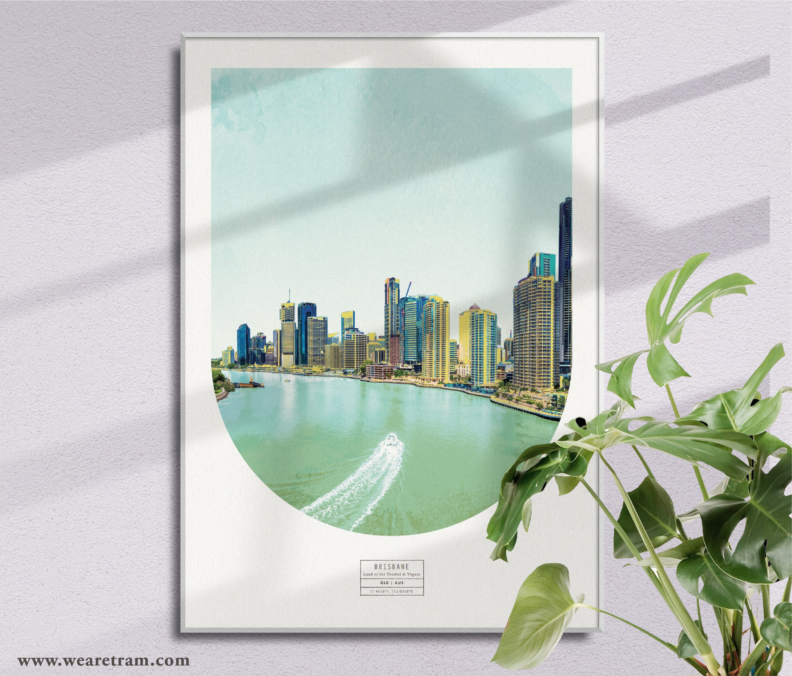 Brisbane Travel Poster Australia Poster Art Print perfect Etsy