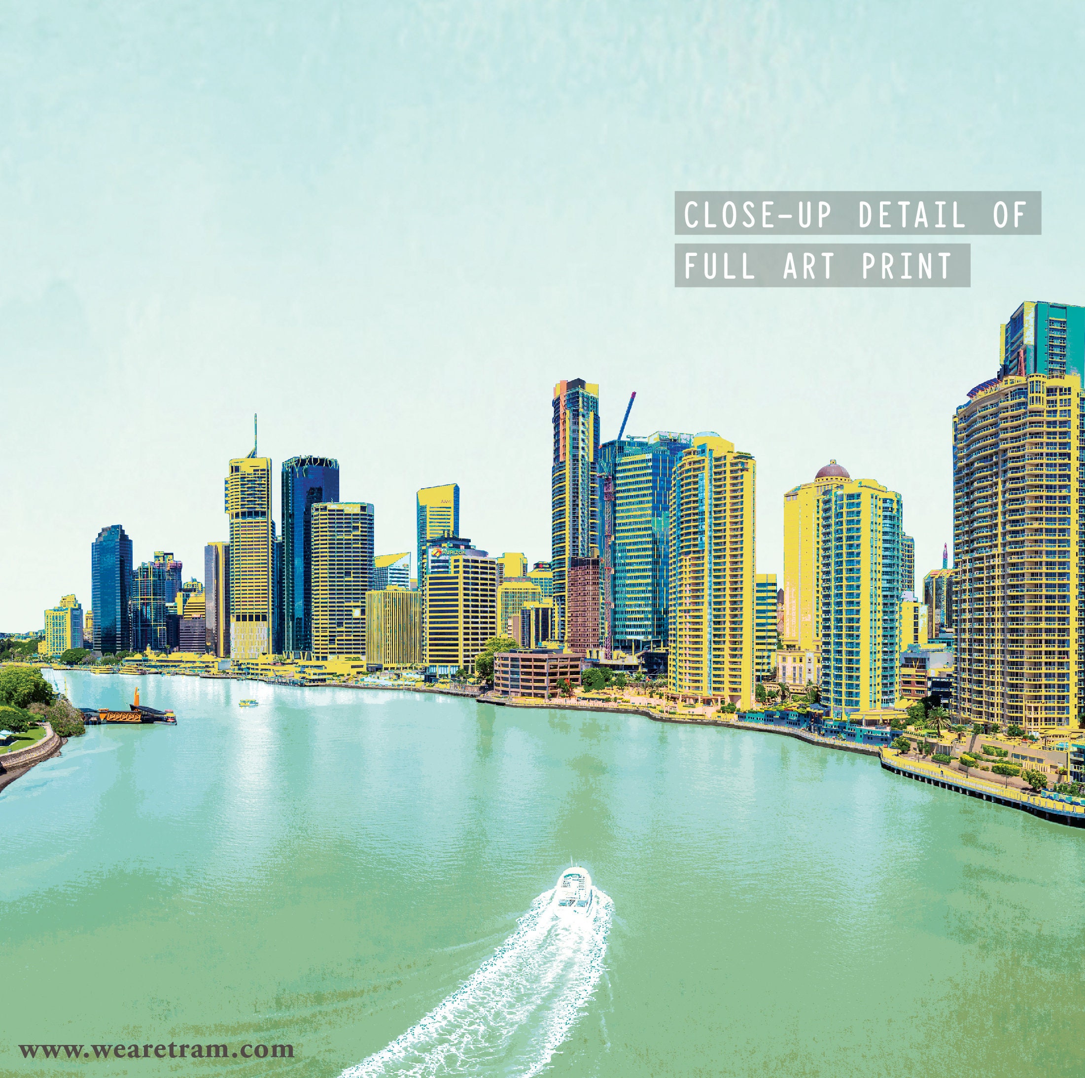 Brisbane Travel Poster Australia Poster Art Print perfect Etsy