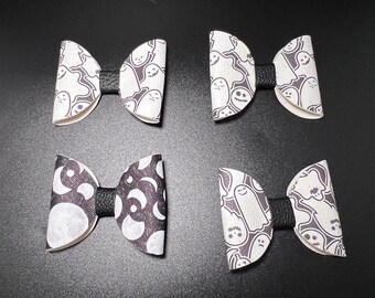 Goth bow, creepy cute, ghost gift, gifts for her, witch gift, horror fan gift, spooky gifts for her, gifts for girlfriend, witch wear