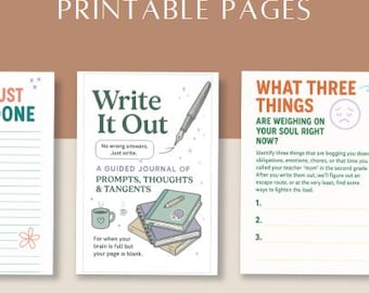 Write It Out – Burnout Recovery Journal (Printable PDF)
