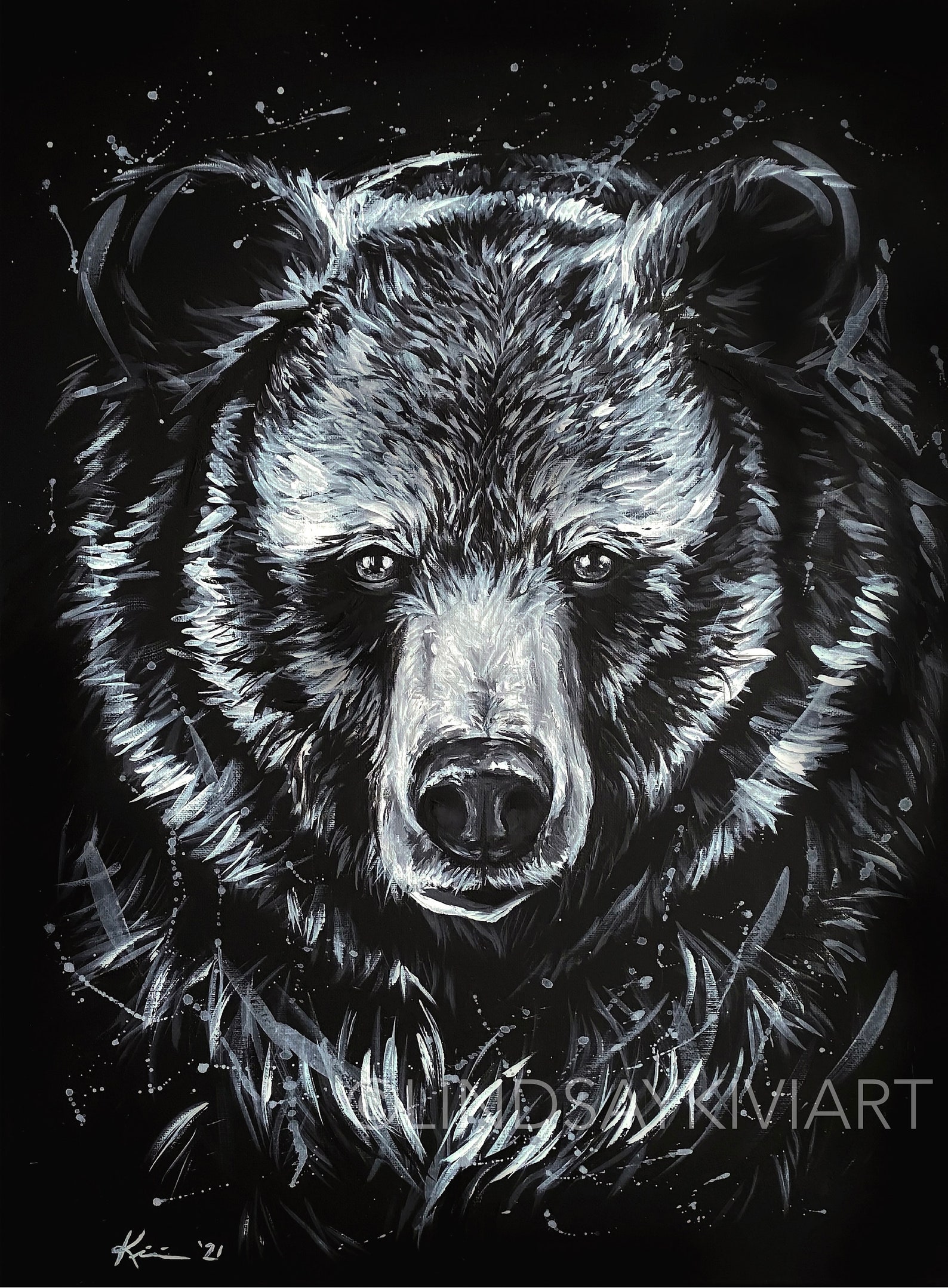 Lions Tigers Bears Art Print Lion Art Tiger Art Grizzly - Etsy