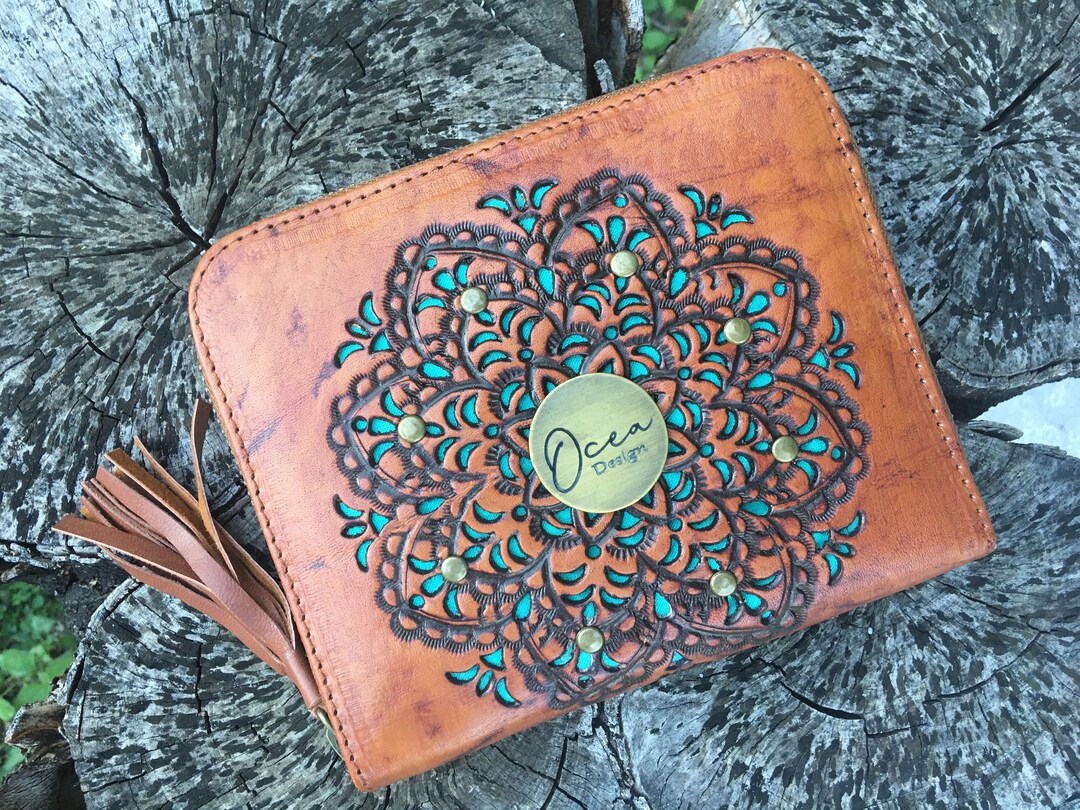 Ladies Small Leather Wallet. Ladies Leather Purse. Mothers Day Gift