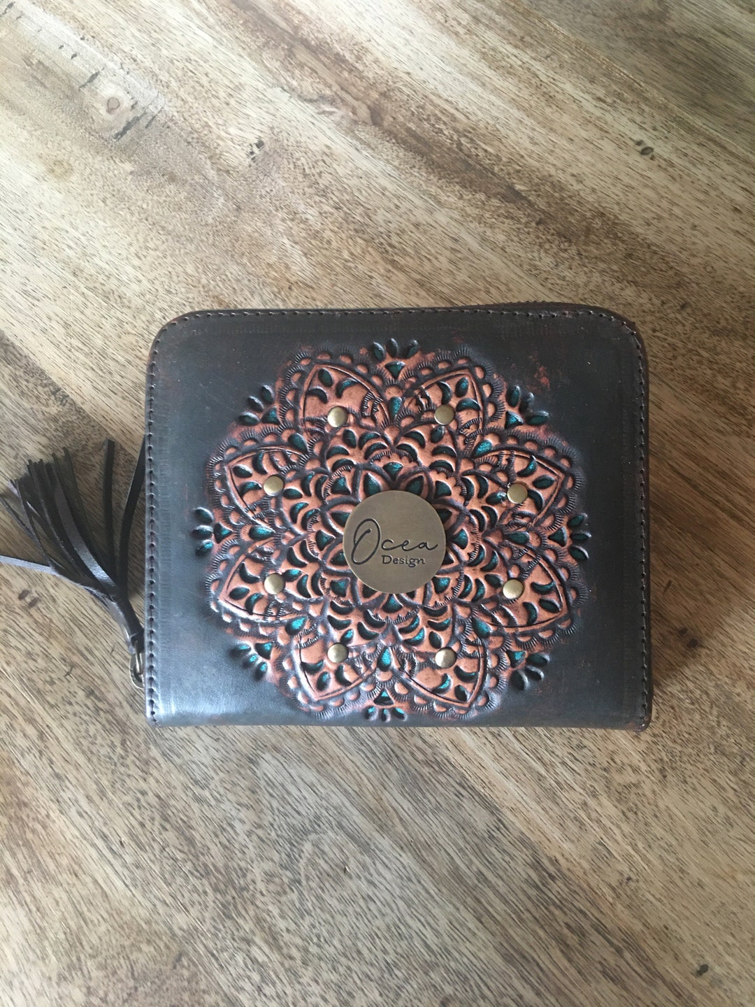 Mothers Day Gift Ideas. Mandala Wallet Handmade. Boho Wallet for Women