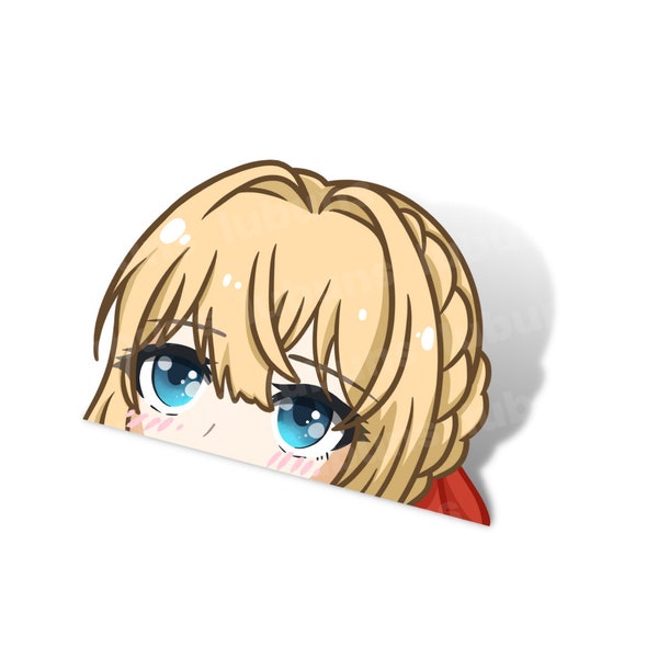 Violet Evergarden Peeker | Anime Chibi Car Laptop Vinyl Decal Sticker