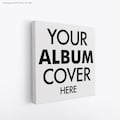 Music Album Cover Canvas Print, Personalized Music Album Artwork Print, Square Size Wrapped Canvas Wall Art product logo