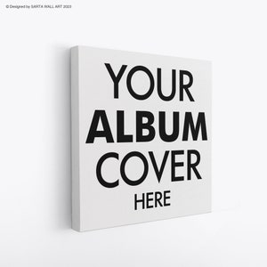 Musikalbum Cover Leinwand Druck, personalisierte Musikalbum Kunstwerk Druck, quadratische Größe gewickelt Leinwand Wandkunst