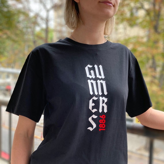 Gunners T Shirt Arsenal FC Tee Designer 