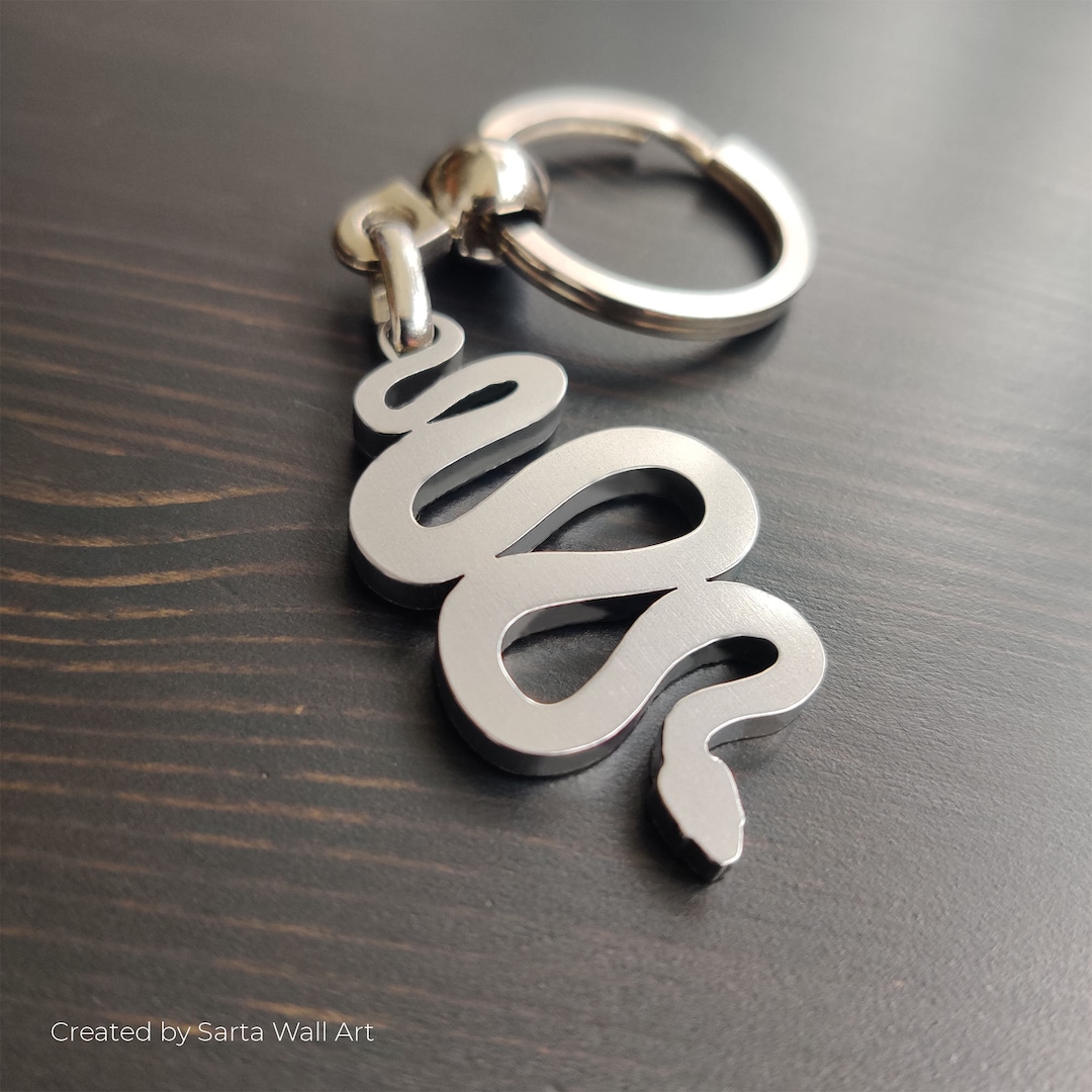 Snake Keychain, Snake Keychain Pattern, Gift Idea, for Him, Casual ...