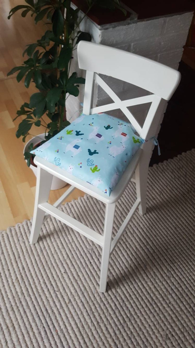 Children's chair cushion for the INGOLF children's chair from IKEA Lamas türkis