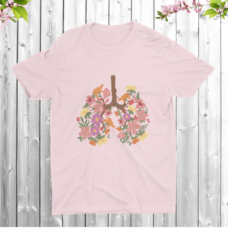 Lungs of Flowers T Shirt Floral ShirtFlower Shirt Great Etsy