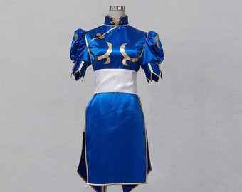 Street Fighter V Chunli cosplay costume Chunli dress chunli cheongsam