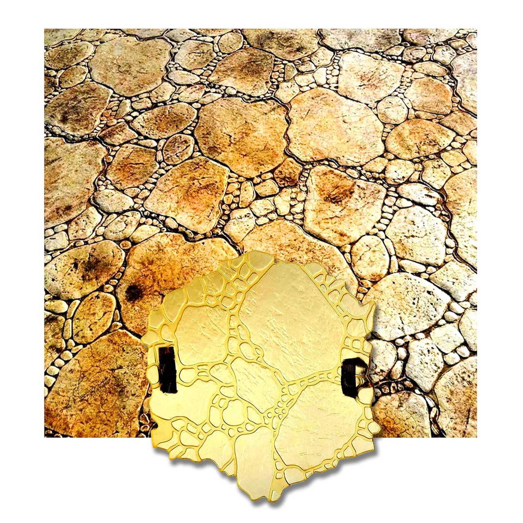Concrete Stamp Texture Mat - 22x12 Inch PU Stone Pattern For Stamped Concrete Projects