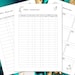 Fabric Inventory List Tracker Planner, Simple Minimalist Cross Stitches ...