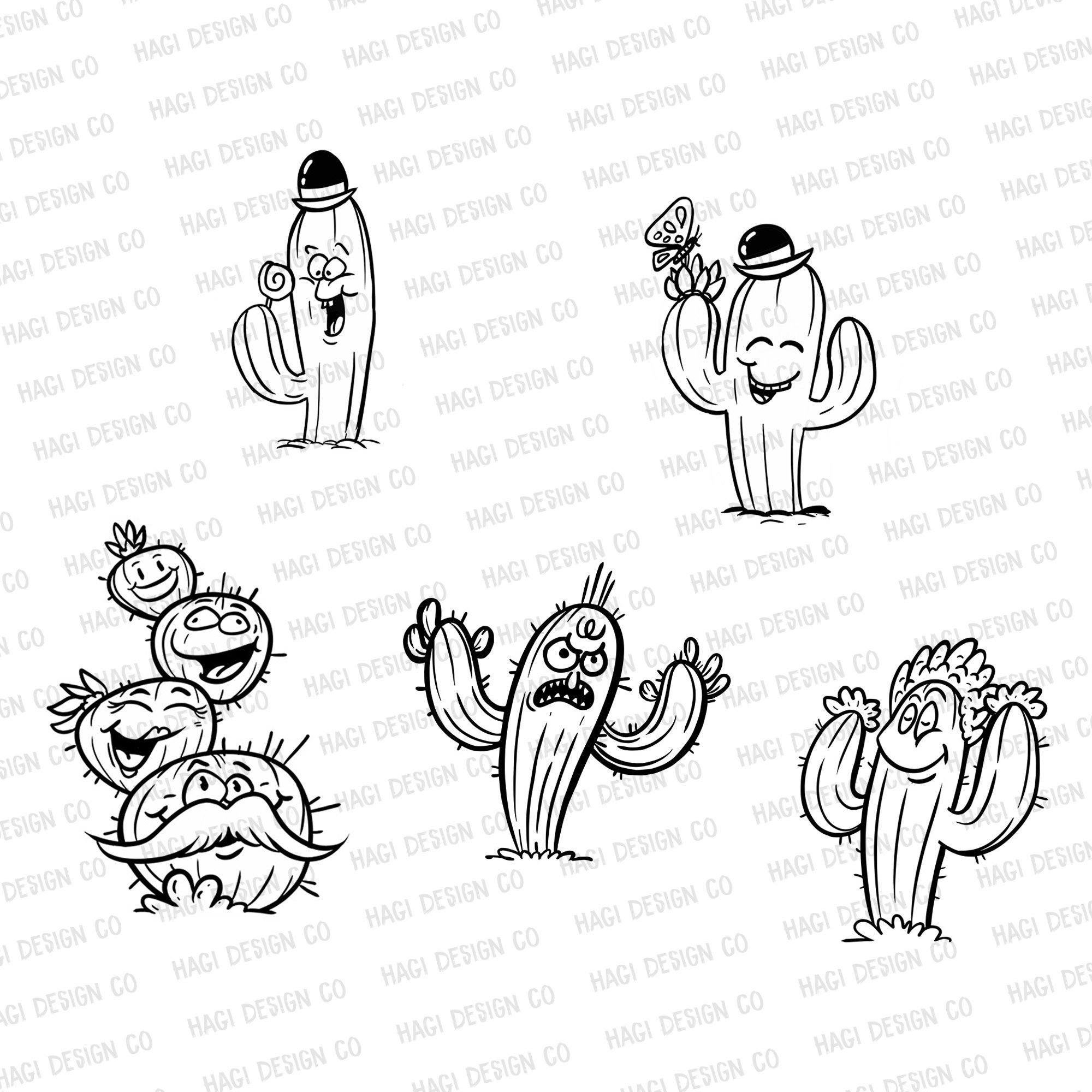 Prickly Pear Cactus Outlines Kawaii Cactai Tree Png Files Etsy Prickly Pear Cactus Outlines Kawaii Cactai Tree Png Files Etsy