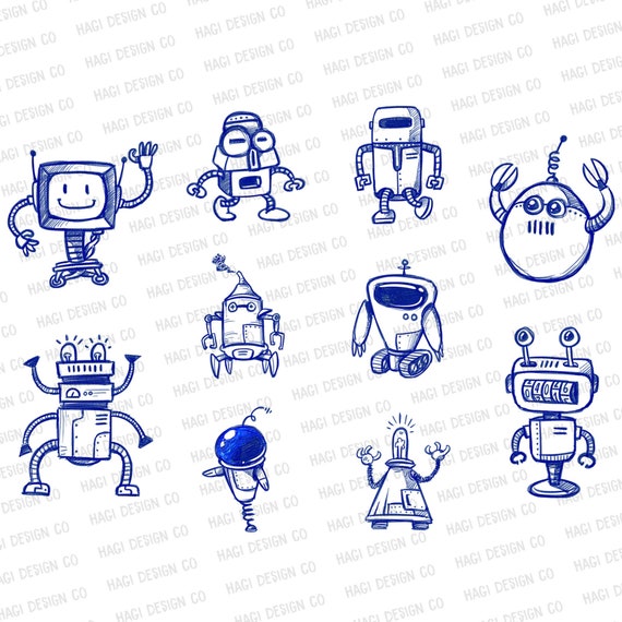 Sketch Robot Cliparts, Download Robots, Pen Art Drawing, Machine