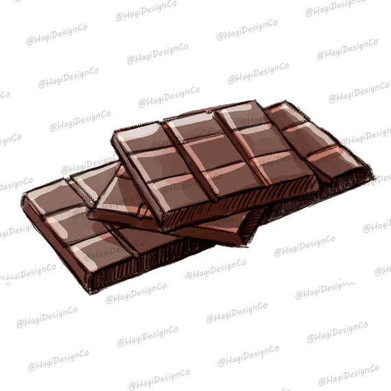 chocolate bar clipart png files digital food print wax etsy etsy