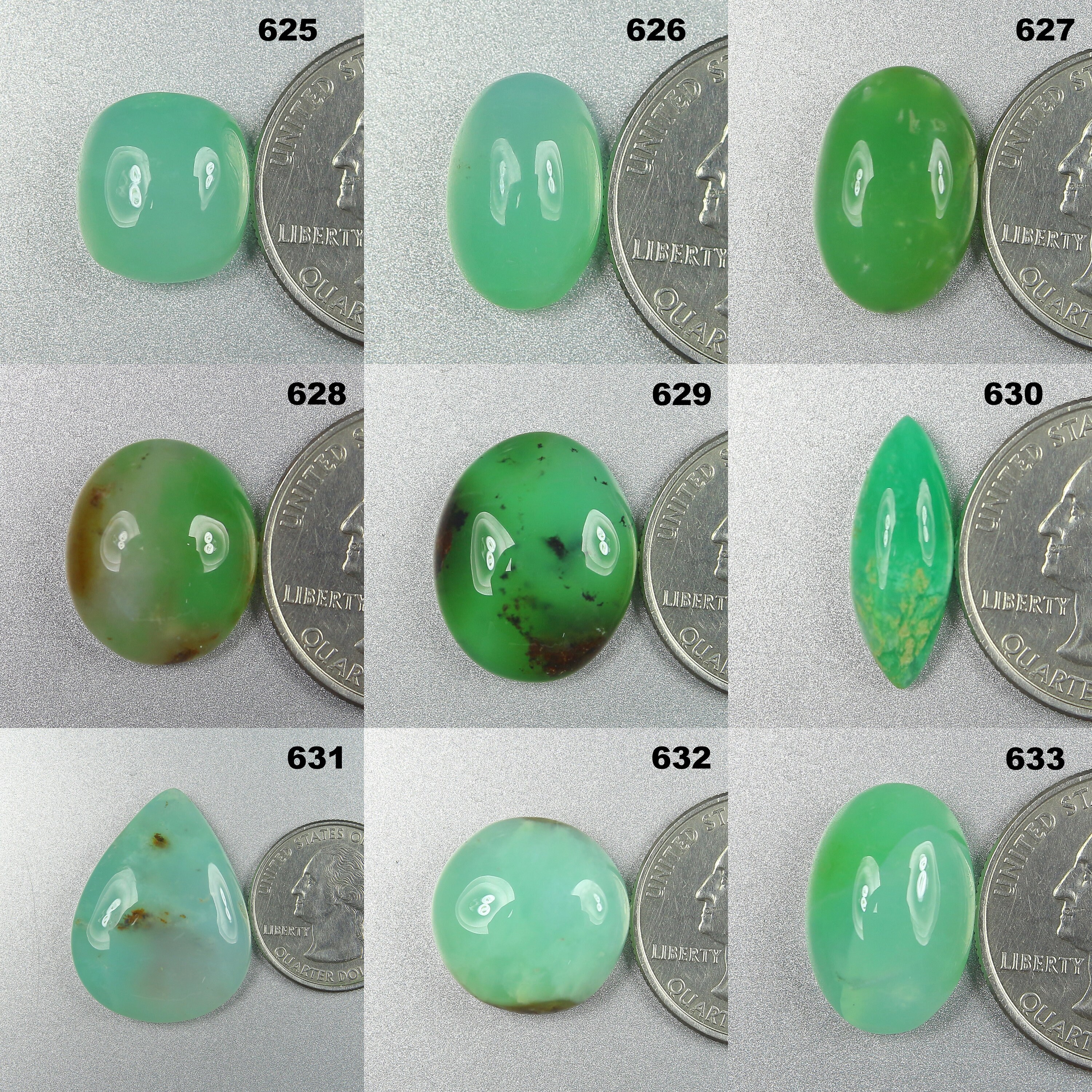 Details about   Natural Mix Size & Shape Charysoprase Cabochon Loose Gemstone For Nice Jewelery 