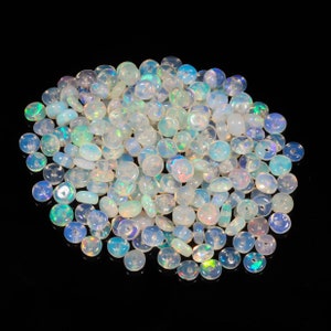 5 MM Opalbohrer Opalperlen - Natürliche äthiopische glatte Opalperlen - Lose Opalperlen - Gebohrte Rondelle-Opalperlen - Loser glatter Opal