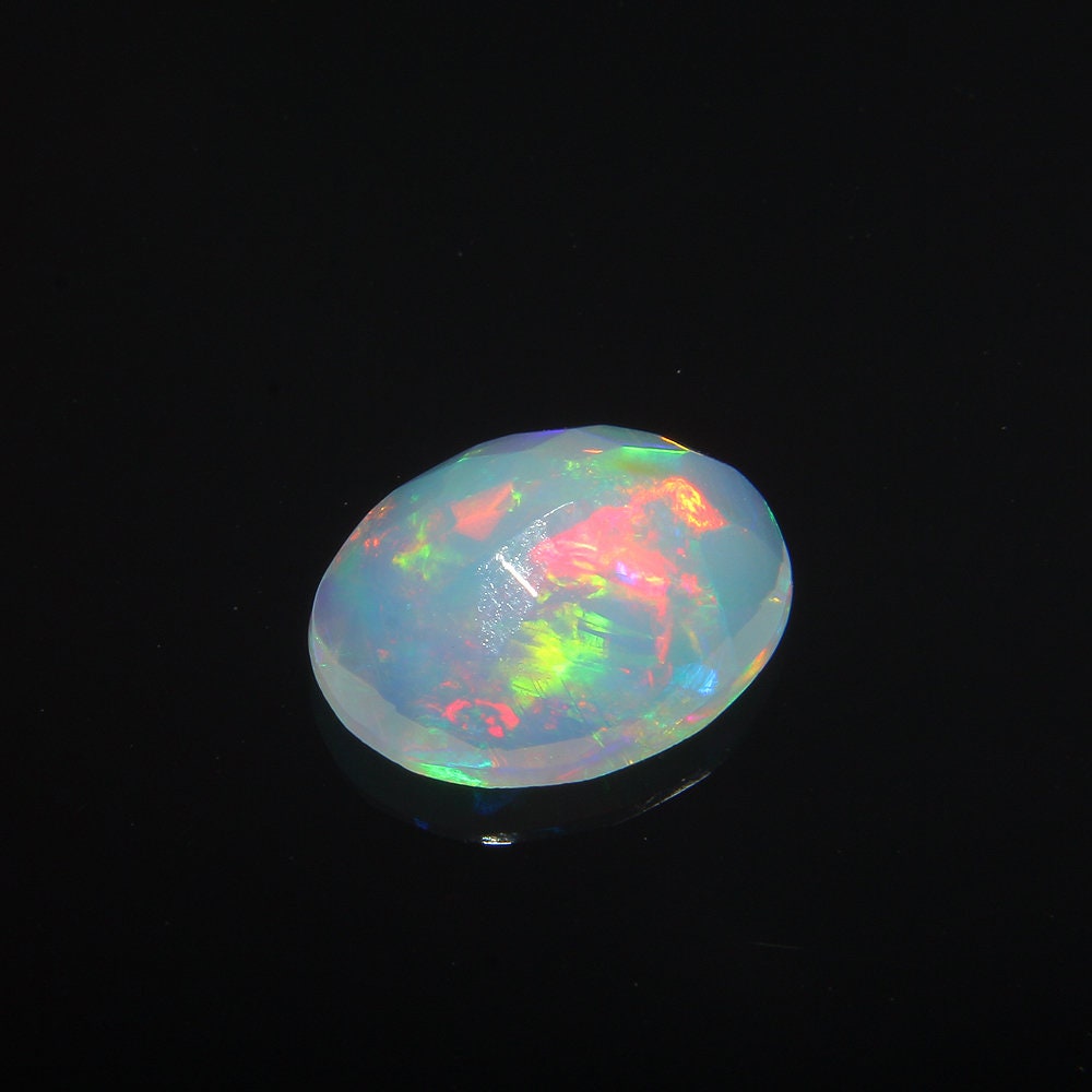 1.82 Ct 9x11.5 MM Natural Ethiopian Welo Fire Opal Gemstone - Etsy