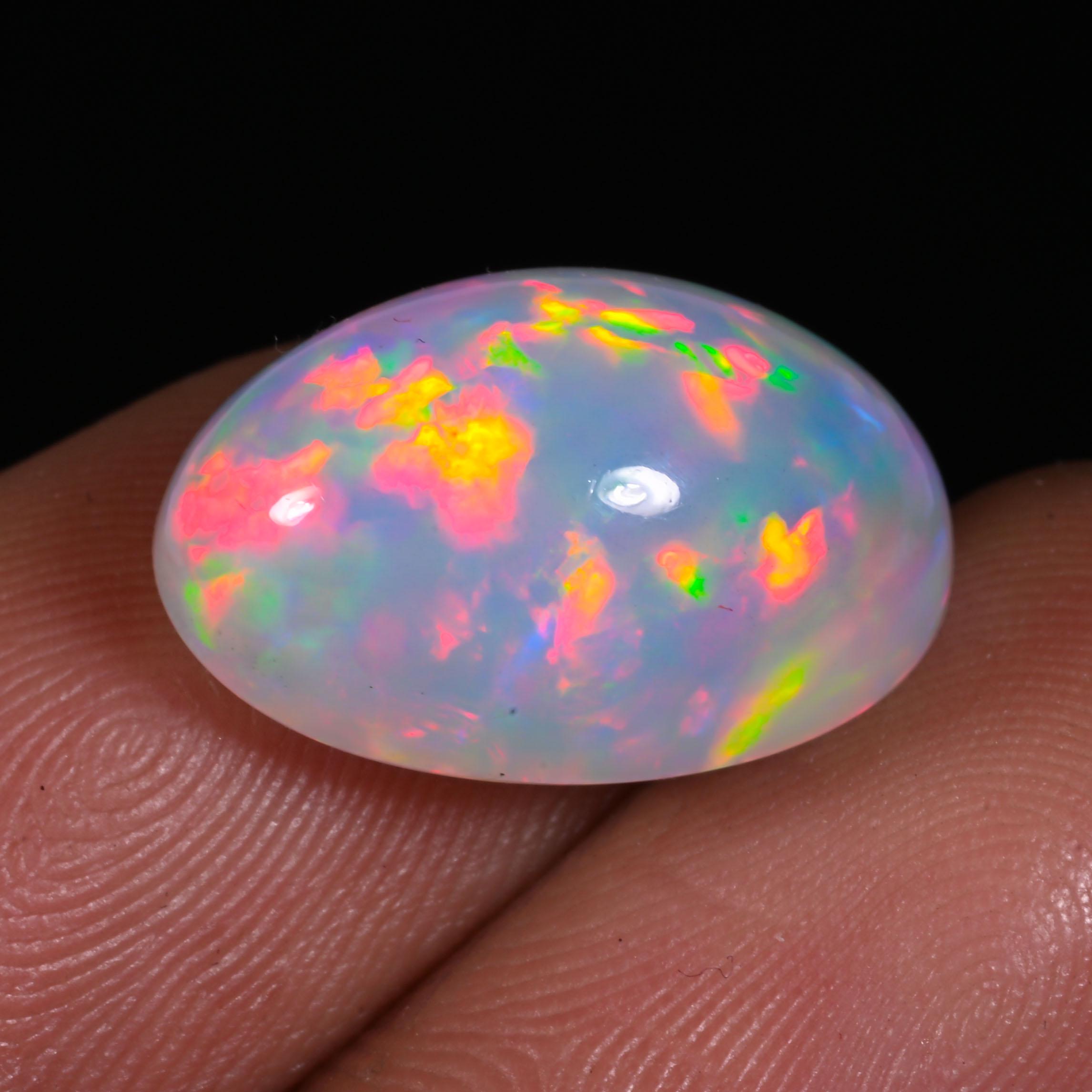 オパールカボション、ルースジェムストーン、天然エチオピア産オパール