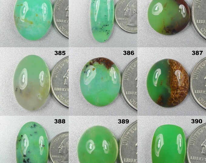 Natural Chrysoprase Cabochon Mix Shape Gemstone Chrysoprase Gemstone ...