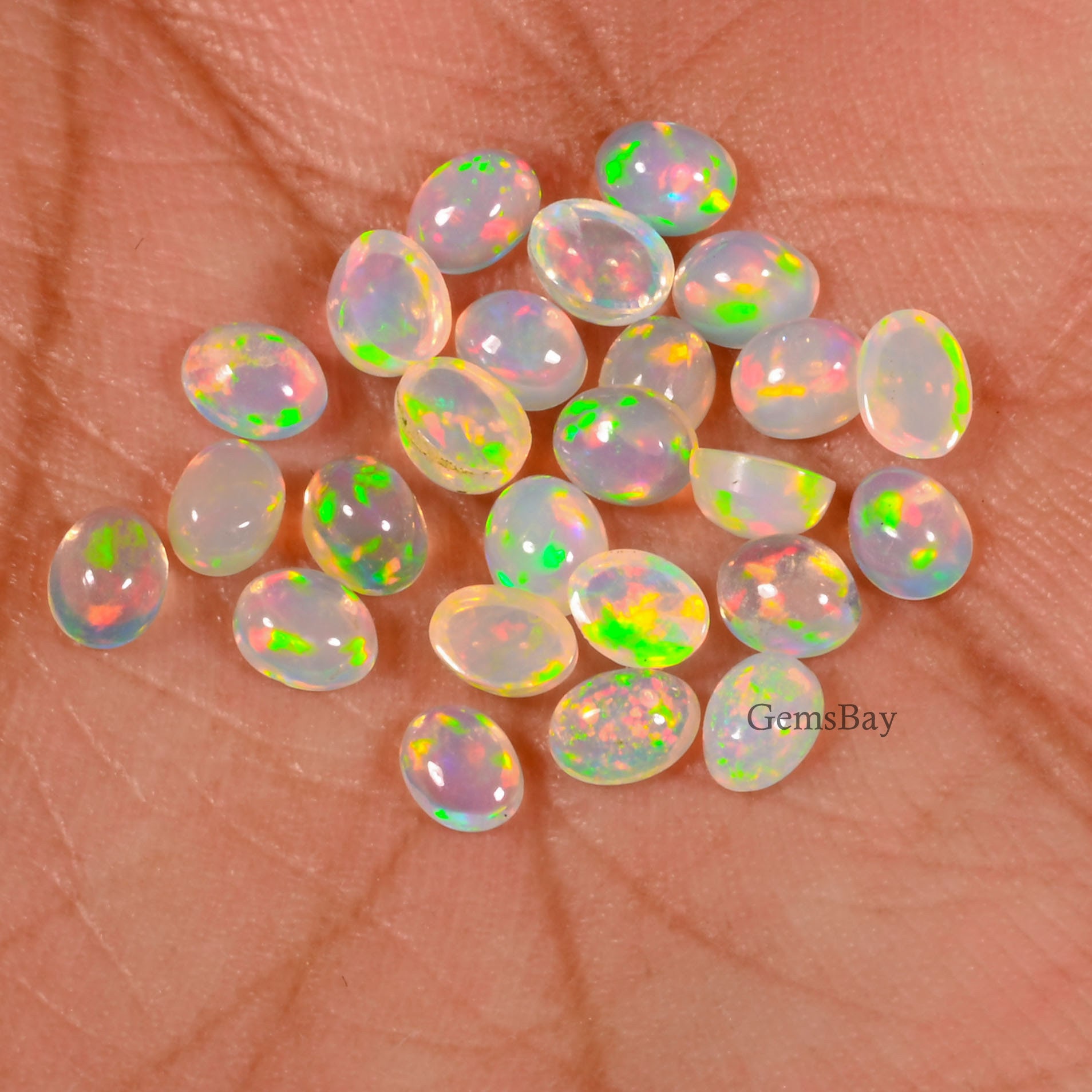Opal Calibrated Oval Shape Opal AAA+++ Top Quality Natural Ethiopian ...
