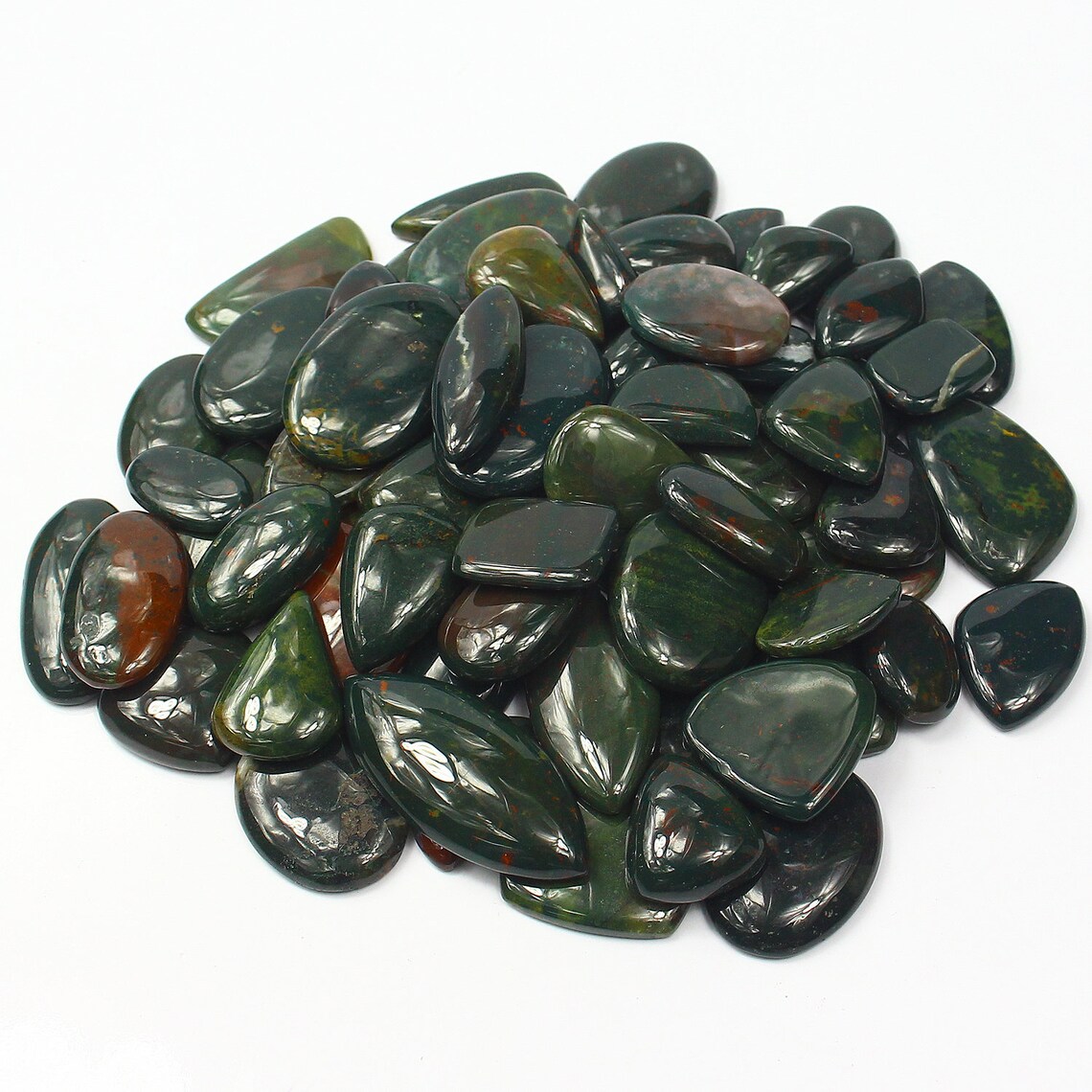 Blood Agate Wholesale Lot Natural Blood Agate Gemstone Mix Etsy