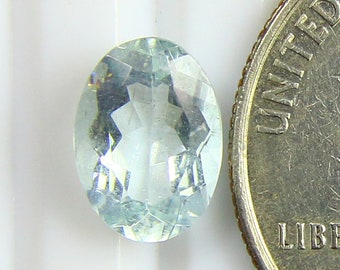 10x7 MM Natural Aquamarine Faceted - Natural Aquamarine Gemstone - Aquamarine Cut - Aquamarine Gemstone - Aquamarine Stone - Oval Shape