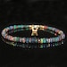 Natural Ethiopian Black Faceted Opal Bracelet - Faceted Opal Bracelet - Black Opal Bracelet - Faceted Opal Jewelry - Opal Beads Bracelet
