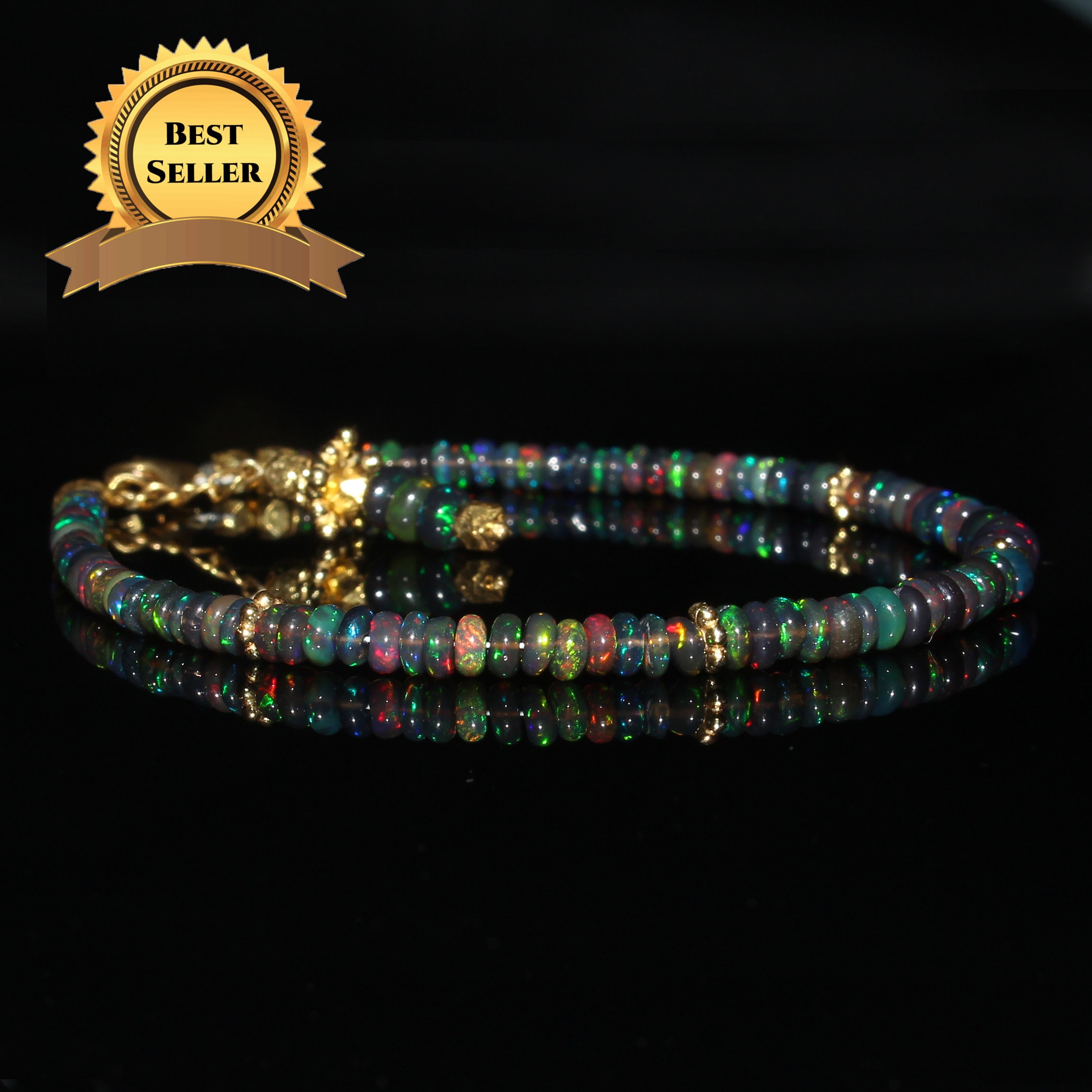 Natural Ethiopian Black Faceted Opal Bracelet Faceted Opal Bracelet Black  Opal Bracelet Faceted Opal Jewelry Opal Beads Bracelet - Etsy | Black opal  jewelry, Opal bracelet, Fire opals jewelry
