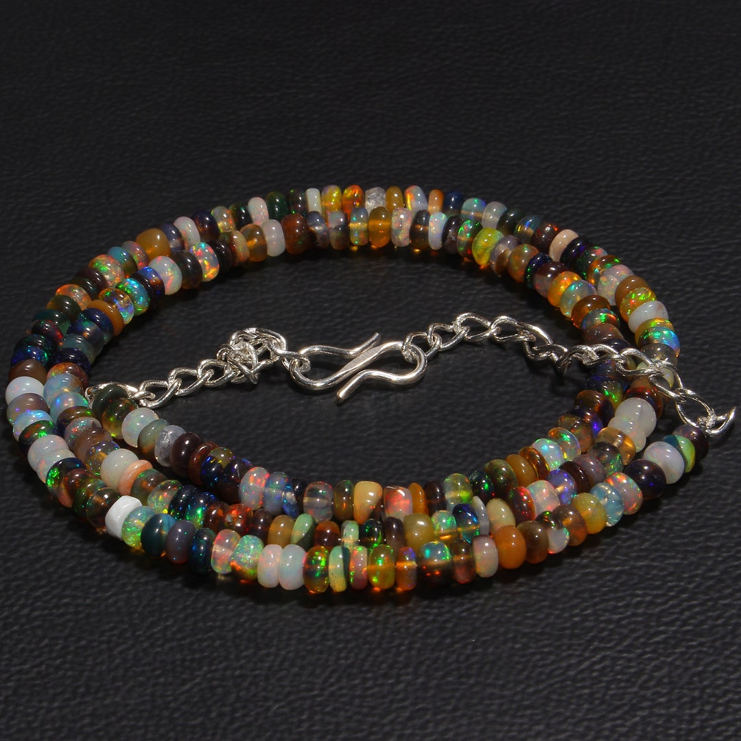 60 Carat 18 Natural Ethiopian Fire Multi Opal Beads - Etsy
