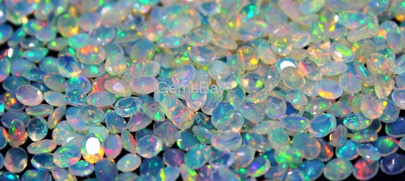 3x4mm Oval 50 Pieces Natural Ethiopian Welo Opal Faceted Gemstone DDL369 