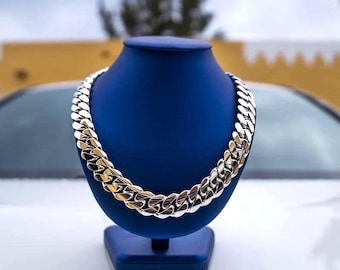 ハンドメイド 6 MM スターリングシルバー マイアミ キューバンリンク