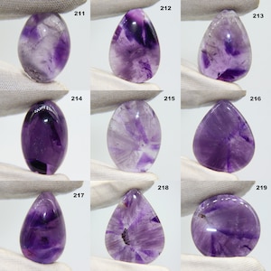 Natural Amethyst Cabochon - Amethyst Gemstone - Loose Gemstone Cabochon - Handmade Cabochon - For Macrame Making - For Jewelry Making