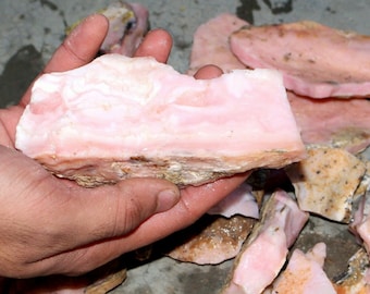 Ruwe natuurlijke roze opaal – Peruaanse edelsteen voor sieraden