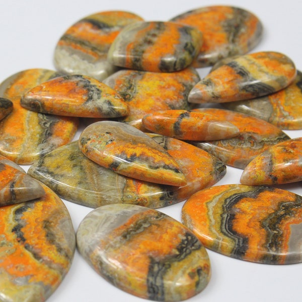 Natural Bumble Bee Jasper Cabochon, Bumble bee Gemstone , Bumble bee Jewelry, Bumble bee Jasper Cabochon, For Making Jewelry, For Project
