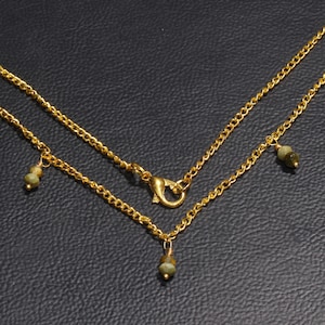 Natural Cat&#39;s Eye Necklace - Faceted Beads Necklace - 925 Silver Necklace - 14k Gold Filled - Natural Beads Necklace - Smooth Cat&#39;s Eye
