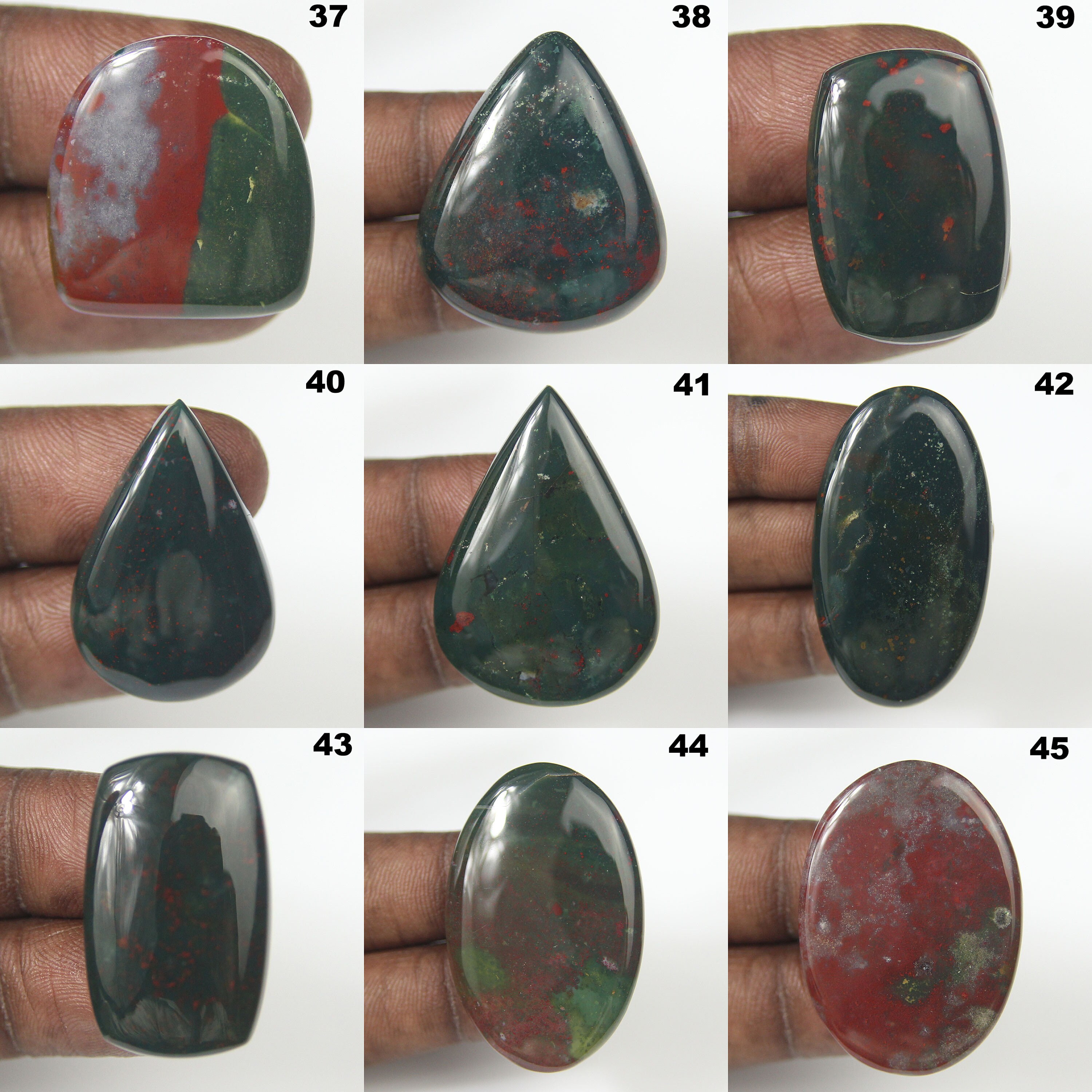 Natural Blood Agate Cabochon Blood Agate Gemstone Mix Etsy