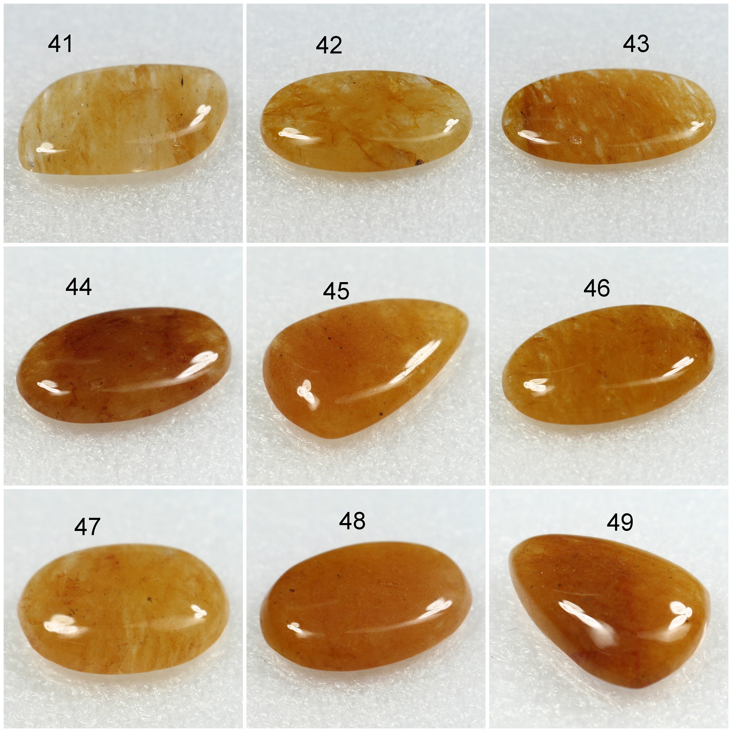 Natural Yellow Jasper Cabochon Smooth Jasper Loose Etsy