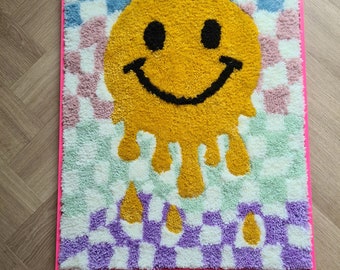 Smiley wallhanging, met losse druppel. Maar één,  weg=weg!