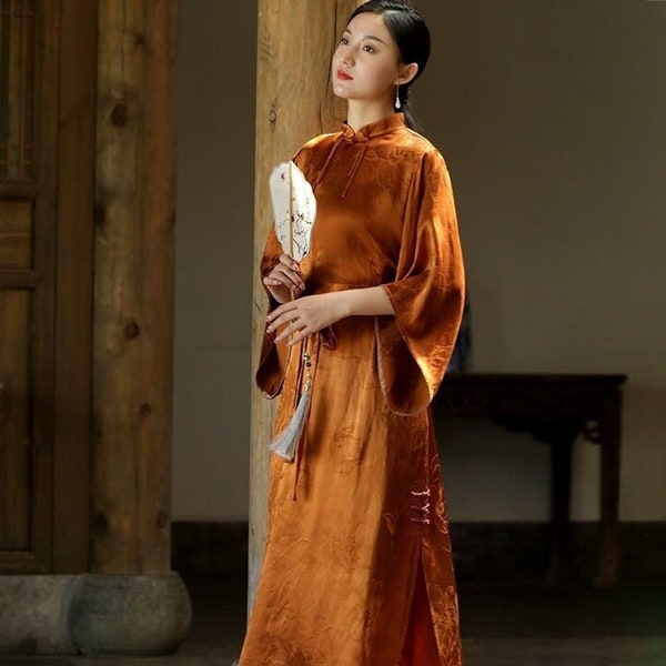 Yellow Gray Dress Etsy