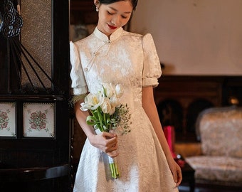 white sheath lace dress Long Sleeve Maxi Eva Gown in White Lace | M