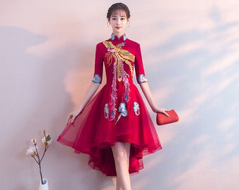 Qipao Wedding Dress Etsy