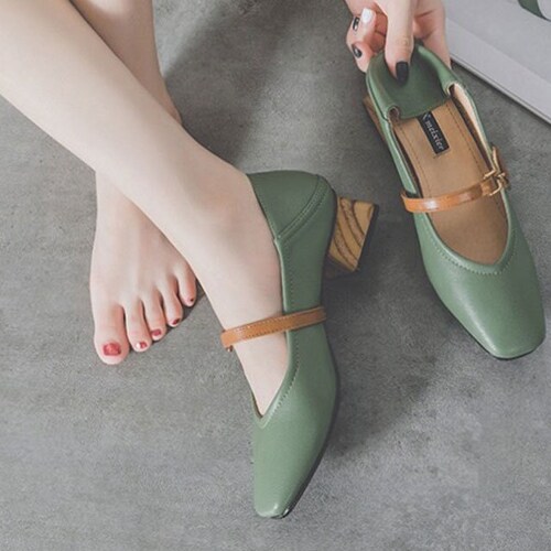 Vintage French Dress Shoes Woman Casual 