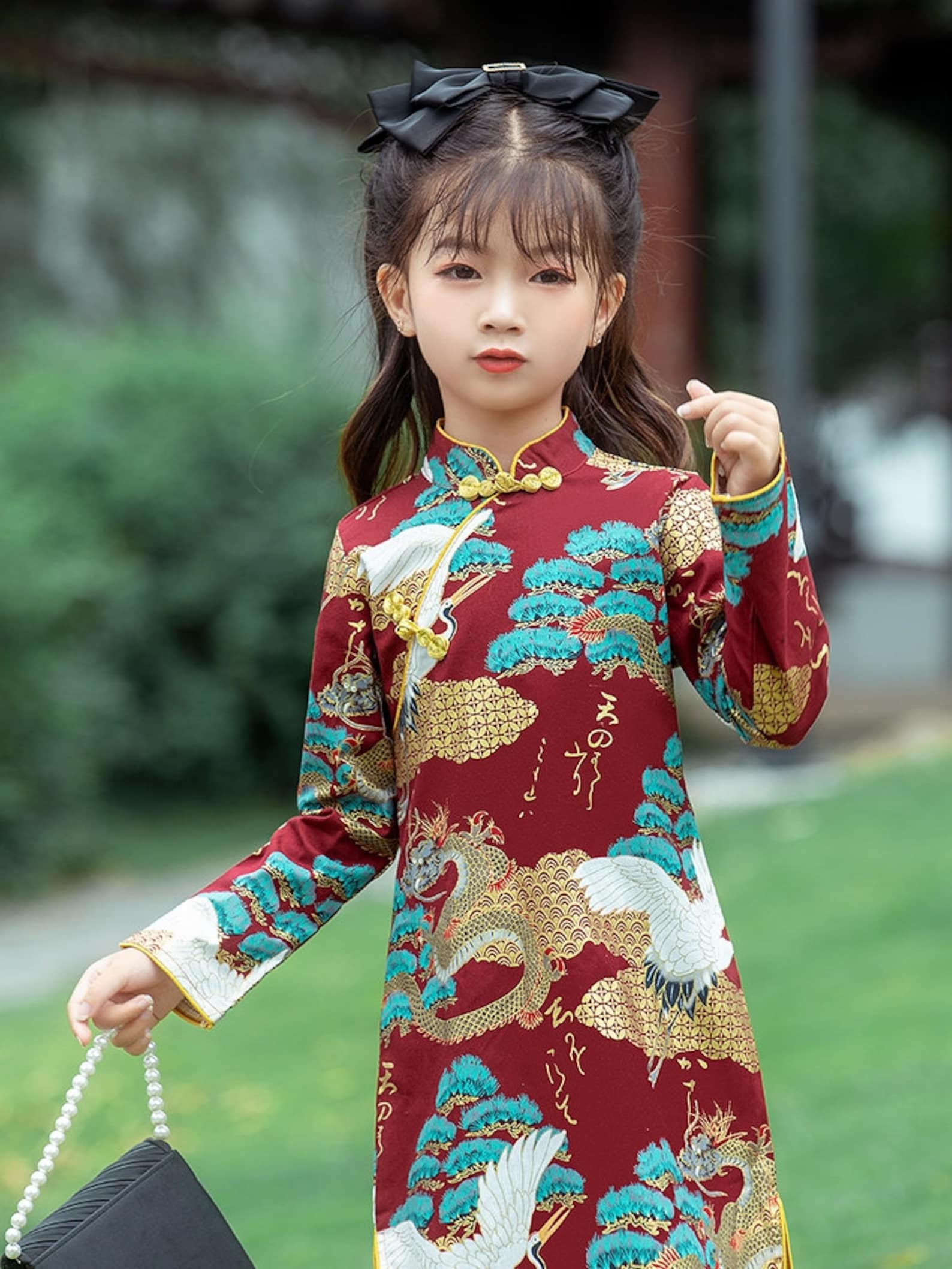 Chinese Kid's Qipao Dress & Cheongsam Girl Tang Suit Etsy Hong Kong
